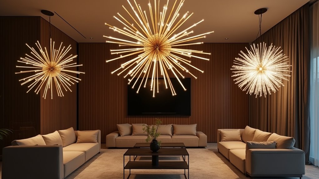 sculptural mid century lighting fixtures