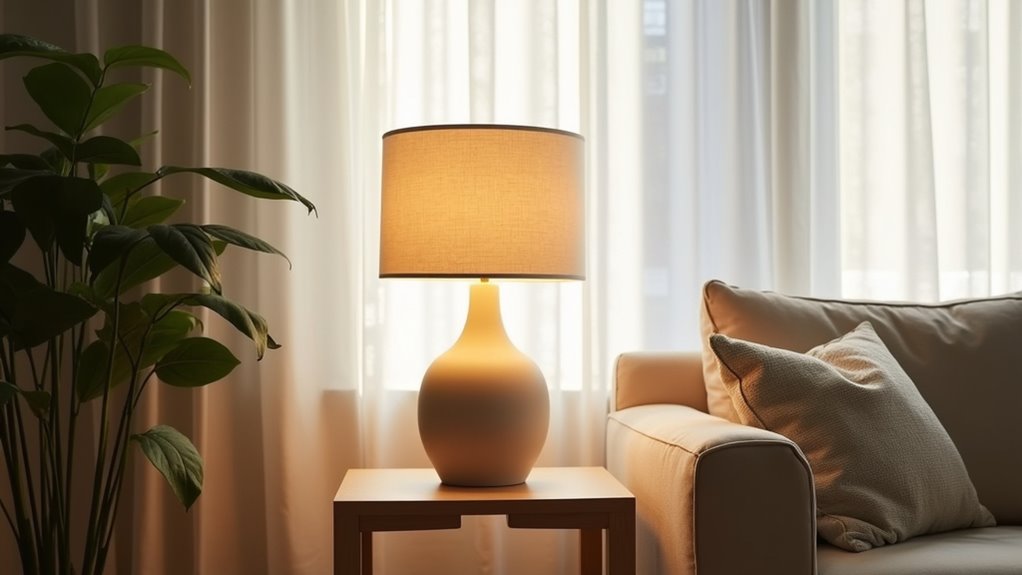 stylish affordable beige lamp