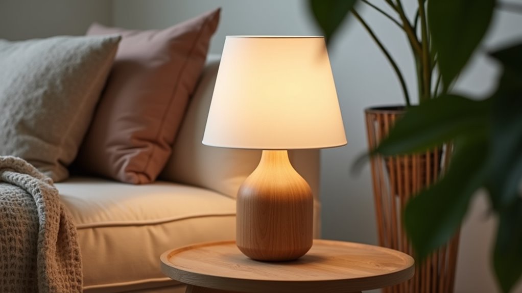 stylish wood like table lamp