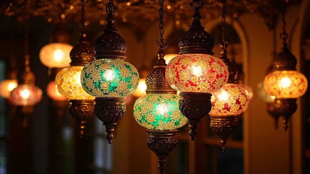 unique moroccan glass chandeliers