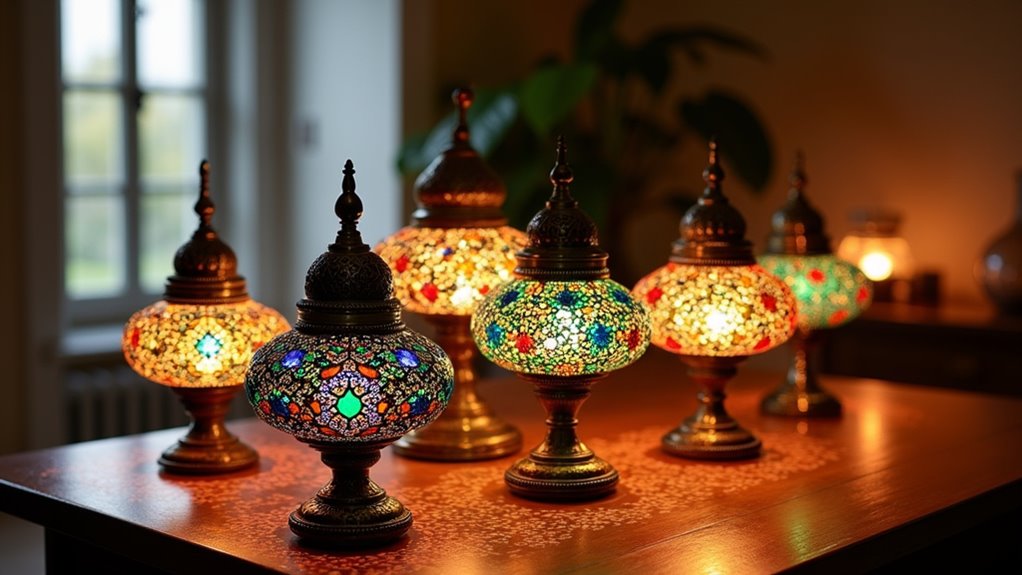 vibrant handcrafted moroccan lamps