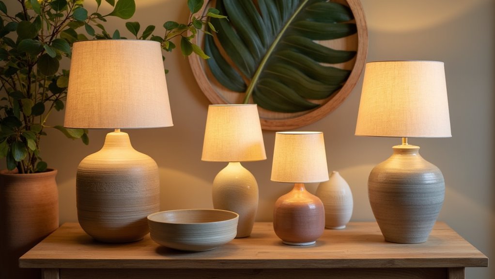 vintage artisan lamp collection