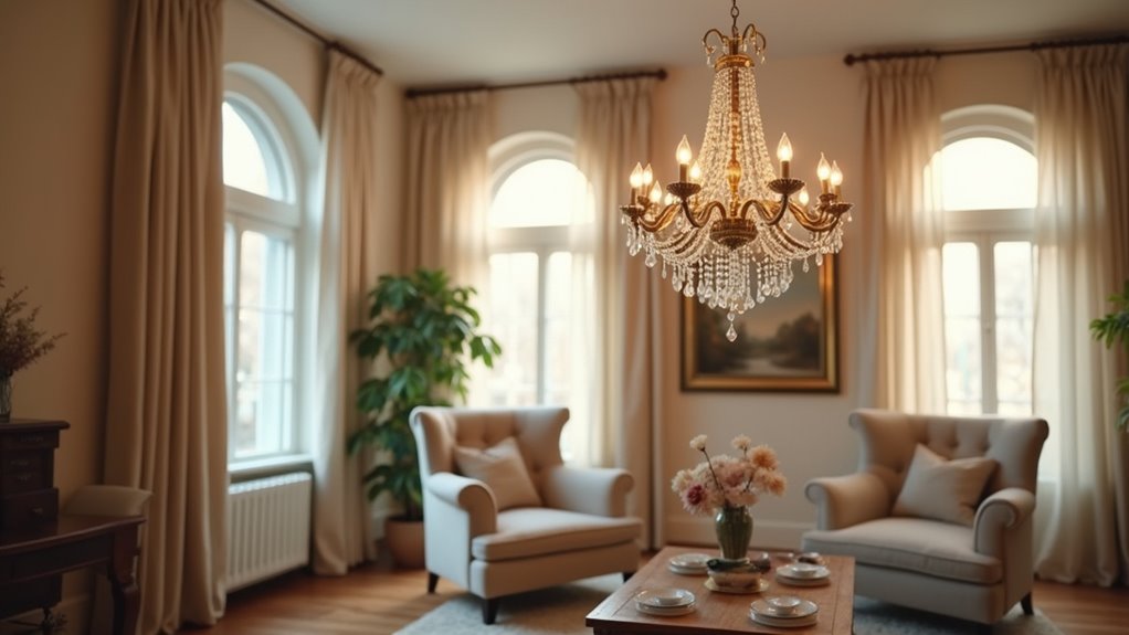 vintage chandeliers for cozy ambiance