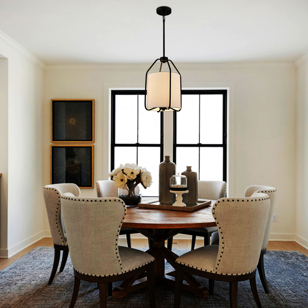 hang pendant lights over dining table