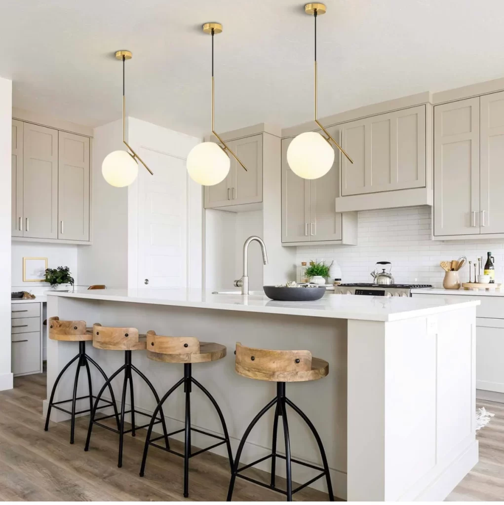 round pendant lights for kitchen